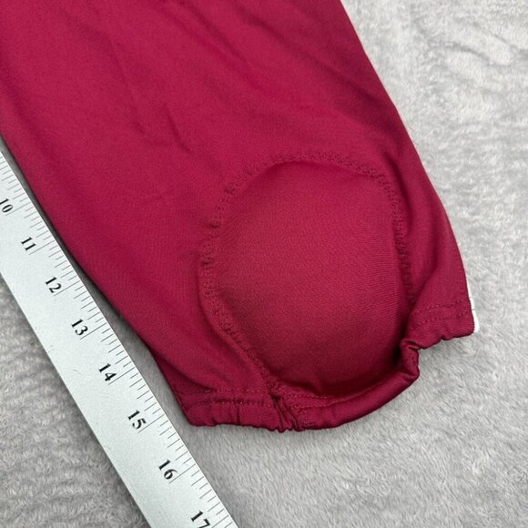 Nike Football Pants Mens XL Maroon White Belted Knee Pads Practice AO4799-612 - Picture 7 of 8